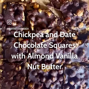 Recipe - Chickpea and Date Chocolate Squares with Almond Vanilla Nut Butter
